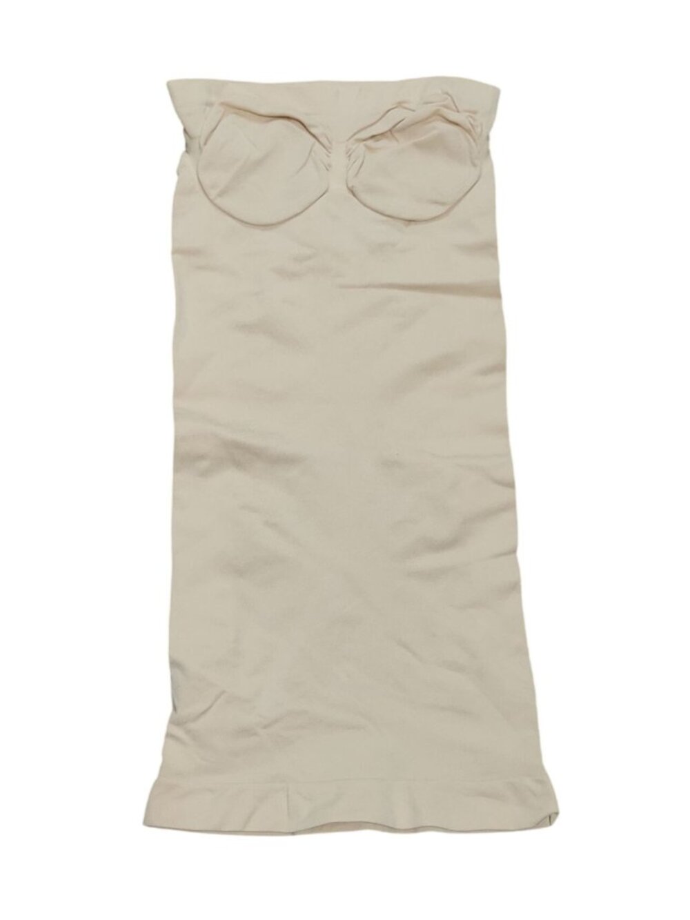Seamless Shaping Slip Dress Size XS Nude Strapless Contoured Bust Body Shaper